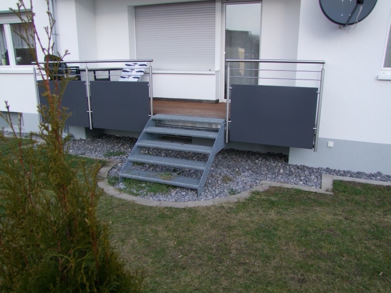 Untersicht der Carport-Konstruktion